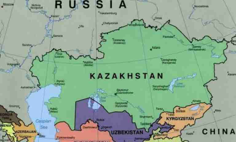Kazakhstan map