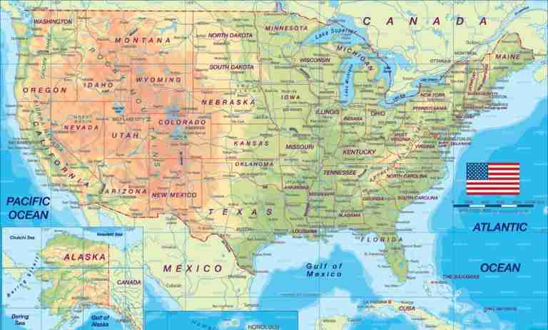 United States map