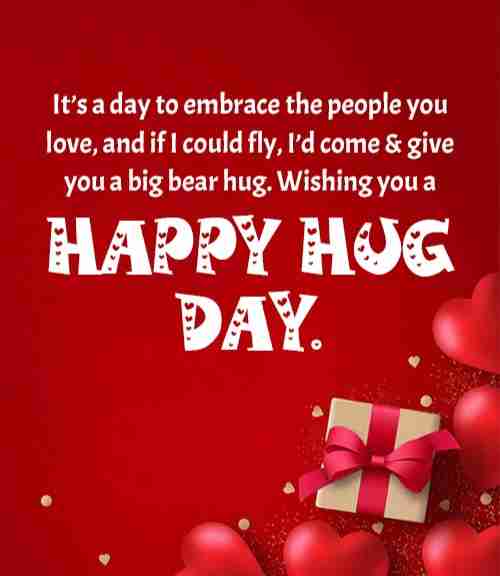 happy hug day Wishes